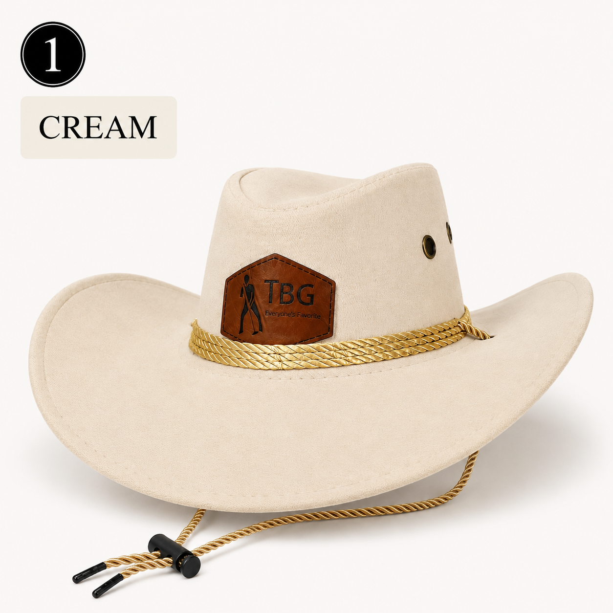 TBG Cream Western Hat