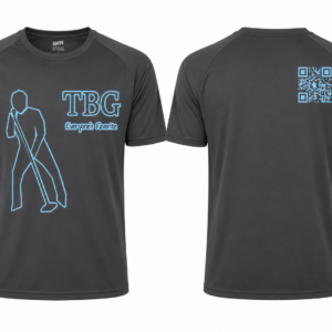 TBG Black Short Sleeve Shirt (Blue Outline) — v2