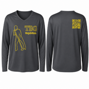 TBG Charcoal Gray Long Sleeve Performance Shirt