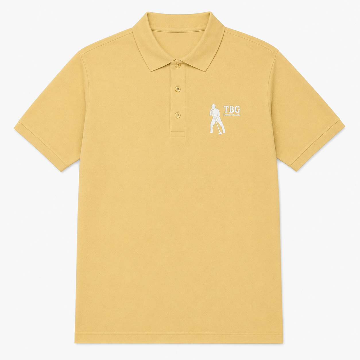 TBG Light Gold Polo Shirt