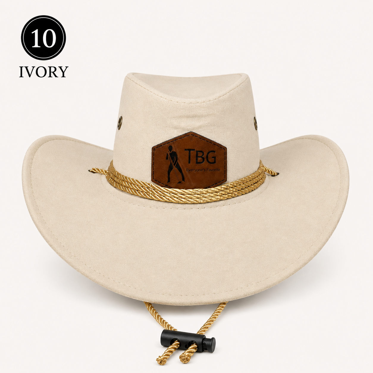 TBG Ivory Western Hat