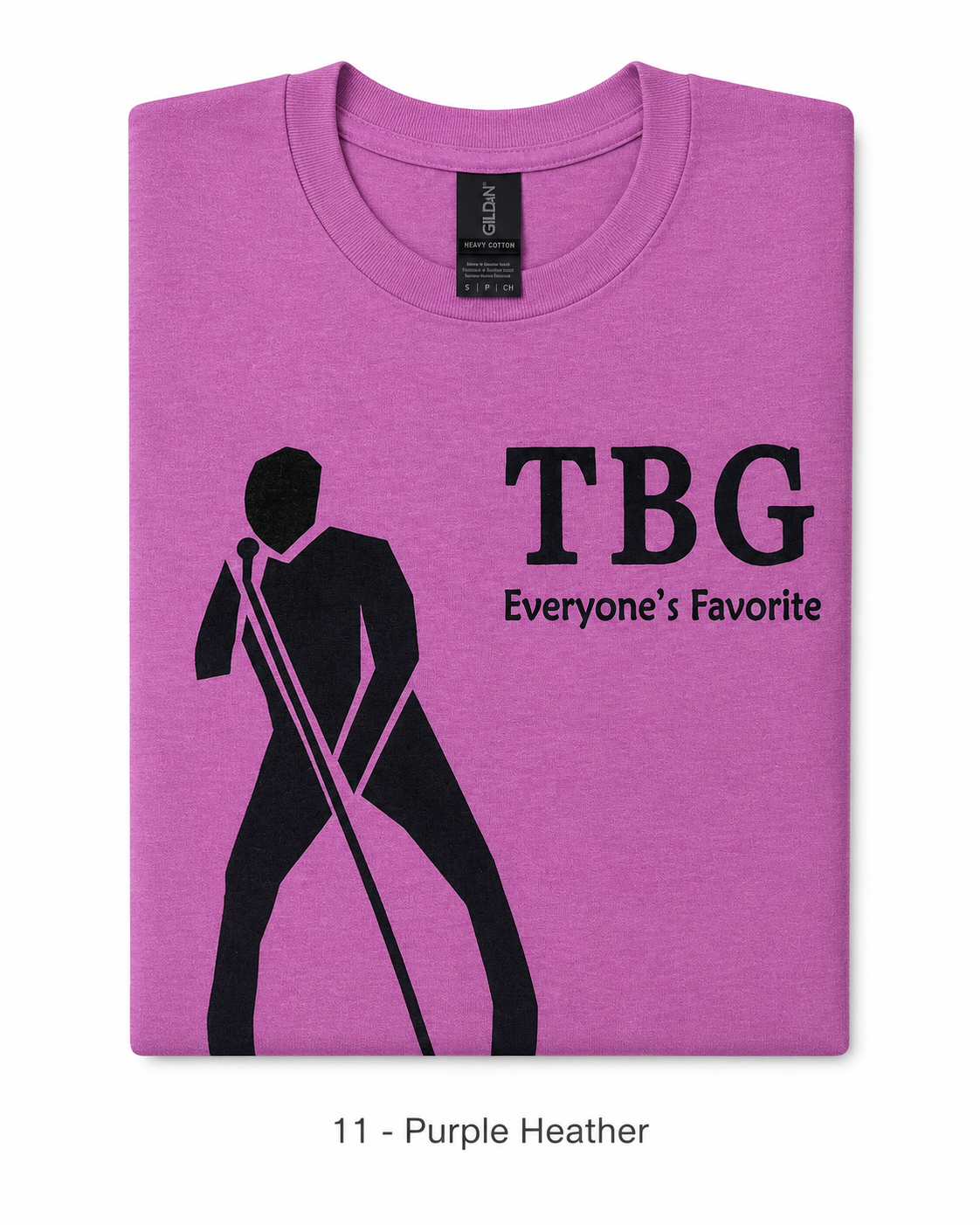 TBG Heather Purple T-Shirt - Image 2