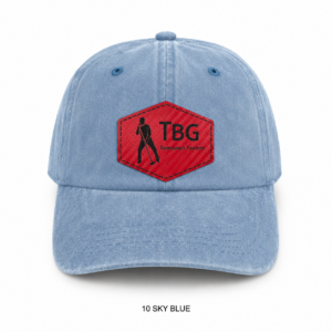 TBG Sky Blue Kevlar Red Cap
