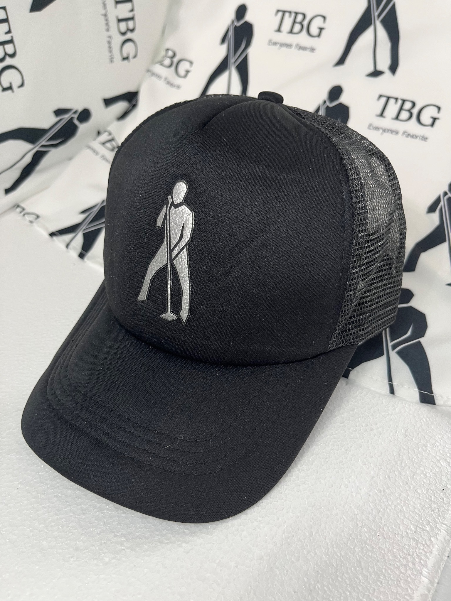 TBG Black Mesh Trucker Cap