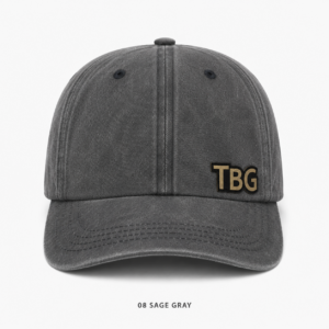 TBG Sage Gray Bold Logo Cap