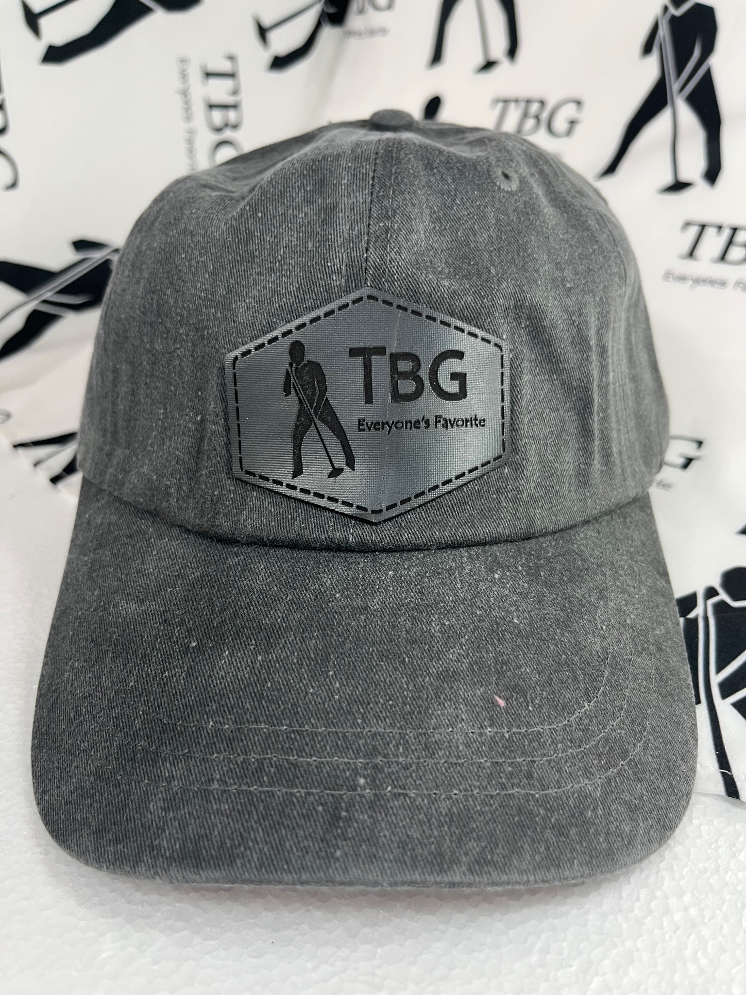 TBG Gray Silver Patch Cap
