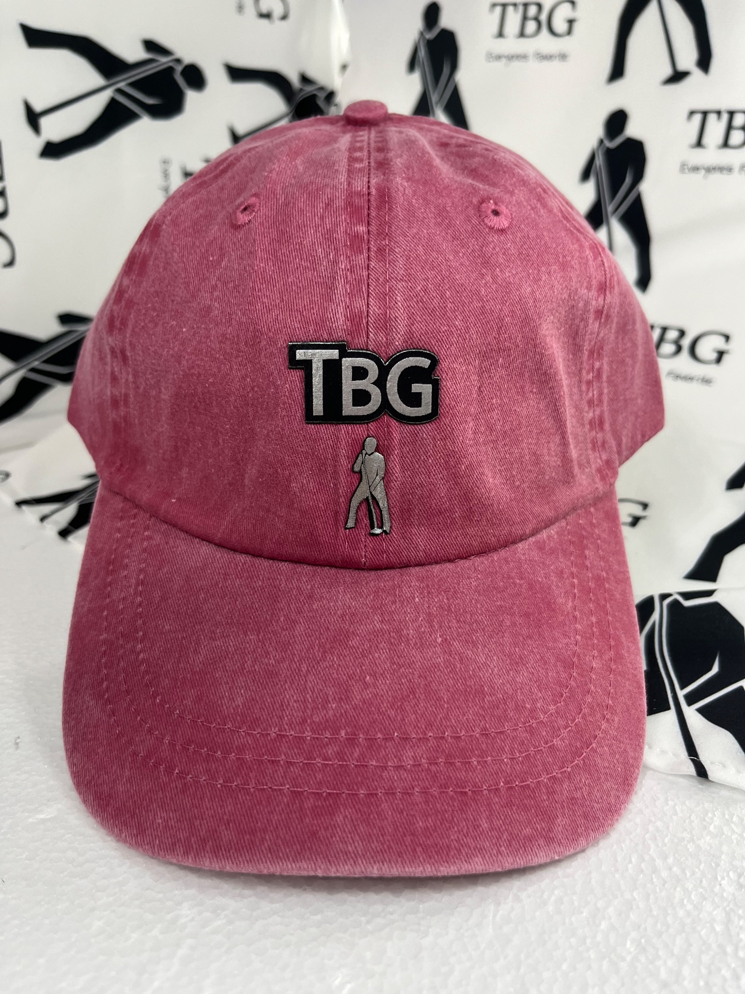 TBG Heather Red Bold Logo Cap