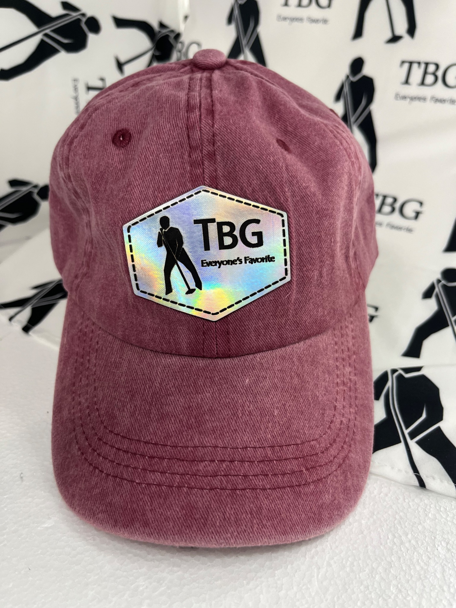 TBG Heather Red Holographic Cap