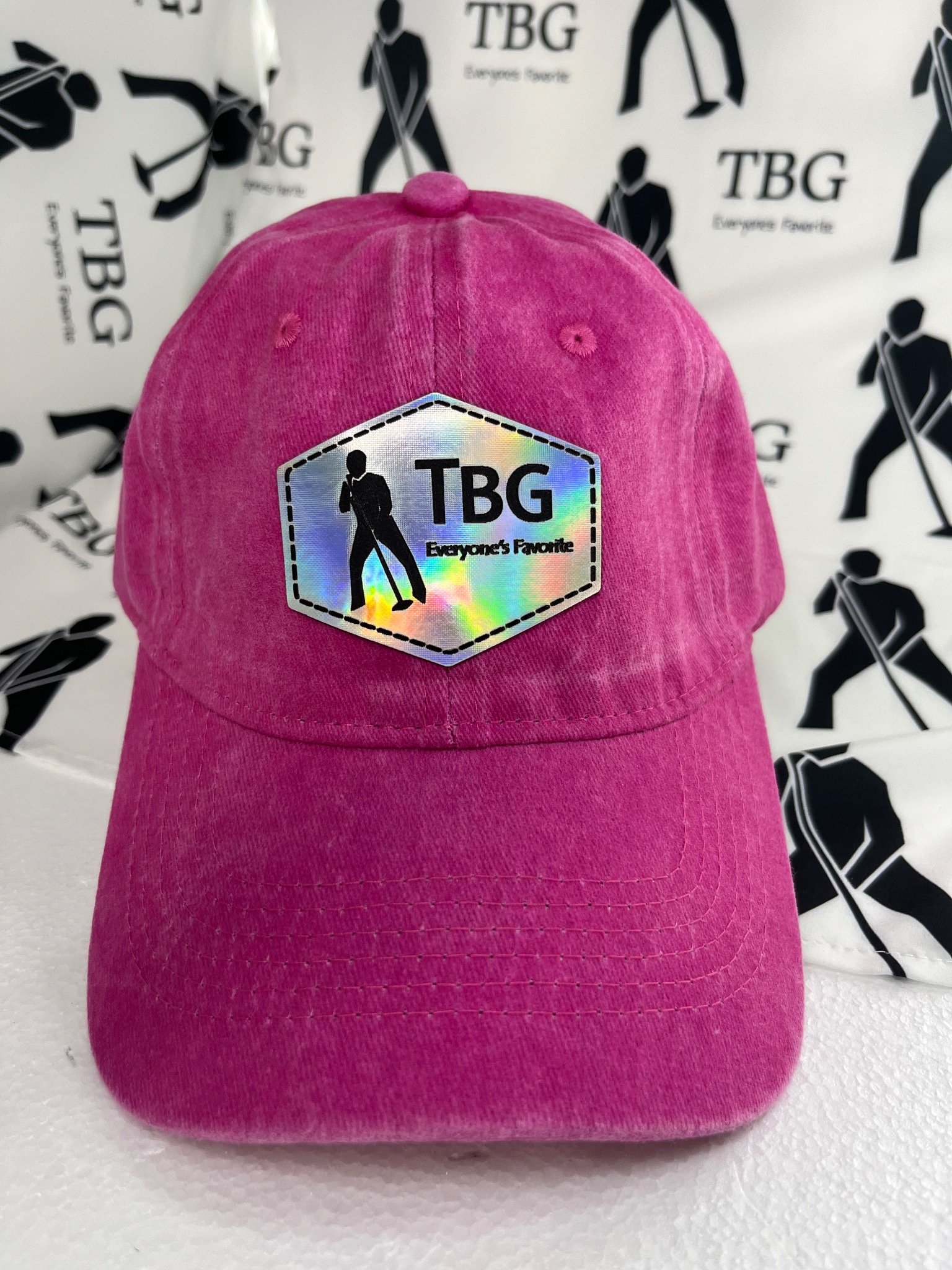 TBG Hot Pink Holographic Cap