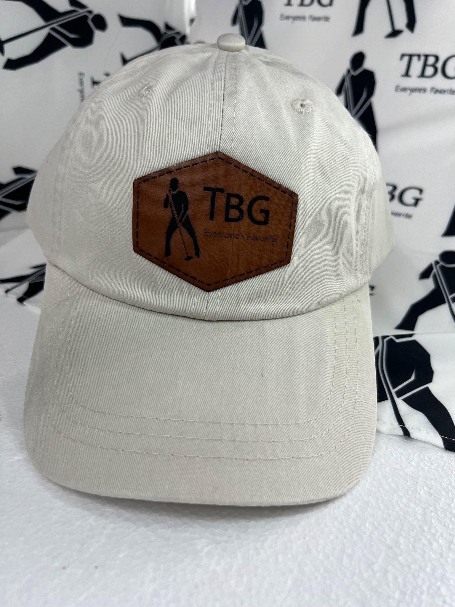 TBG Ivory Cap (Brown Patch)