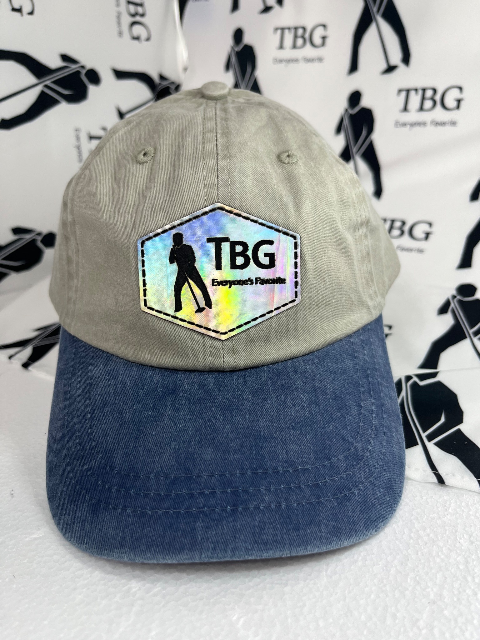 TBG Khaki-Blue Two-Tone Holographic Cap