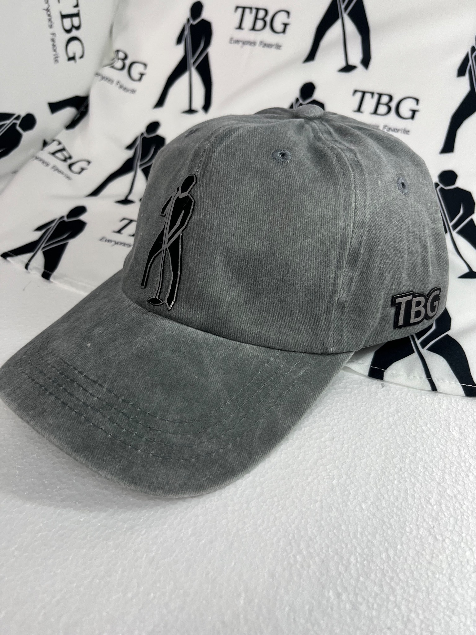 TBG Light Gray Side Logo Cap