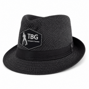 TBG Black Panama Style Hat