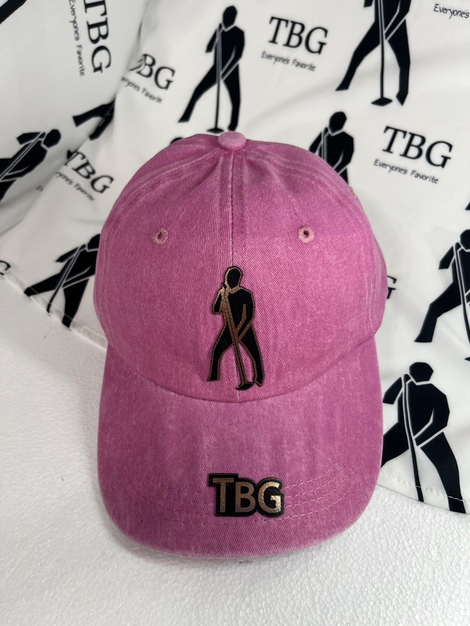 TBG Rose Pink Bill Logo Cap